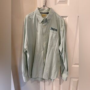 Eagle Dry Goods Men's Green Casual Button Down Shirt XL Arkansas Tourism Cotton